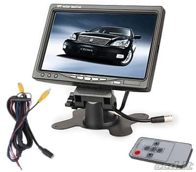 LCD Monitorius 17 cm – aiškus priekinis vaizdas, idealus stebėjimo sistemoms ir automobiliui.