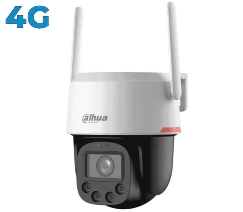 Dahua IP kamera 4MP-PRO 4G LTE – pagrindinis vaizdas, rodantis tvirtą korpusą ir anteną, skirtą 4G ryšiui bei lauko stebėjimui.
