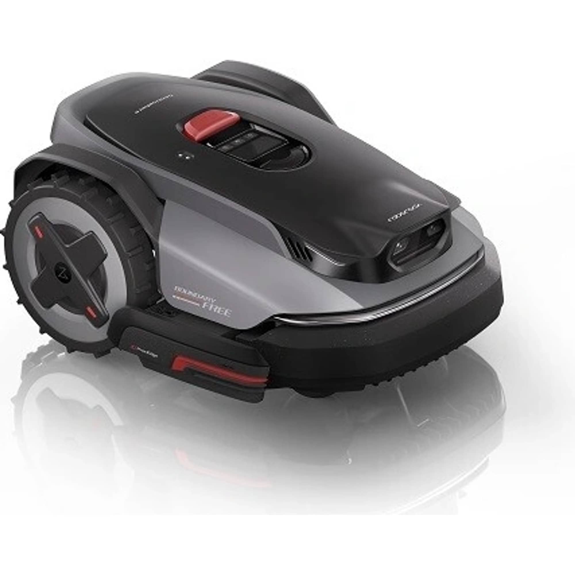 Roborock RockMow S115 – vejos robotas iki 1500 m² su krašto pjovimu – priekinis vaizdas vejoje.