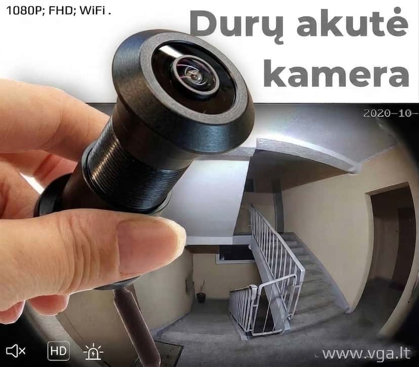 Išmani durų akutė - kamera su Wi-Fi funkcija — pagrindinis produkto vaizdas