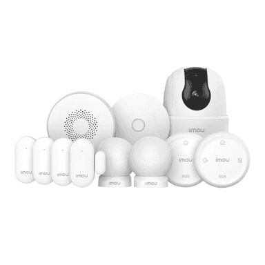 IMOU Belaidė sistema Home Alarm Kit-11 su kamera Ranger 2C – pilnas rinkinys, užtikrinantis namų saugumą.