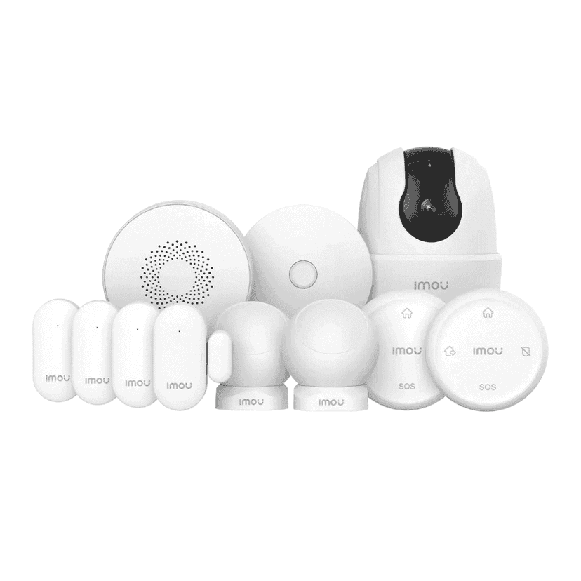 IMOU Belaidė sistema Home Alarm Kit-11 su kamera Ranger 2C – pilnas rinkinys, užtikrinantis namų saugumą.