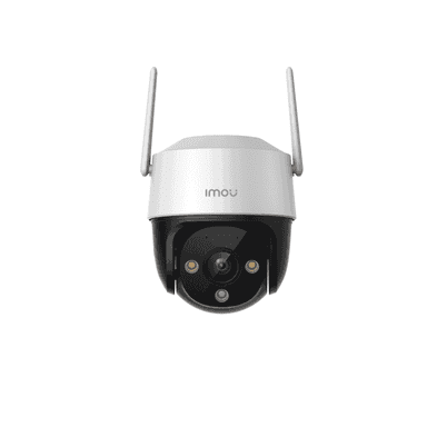 Imou WiFi Kamera Cruiser 2C, 5MP S7CP-5MOWE – priekinis vaizdas, rodantis pasukamą objektyvą ir tvirtą korpusą.