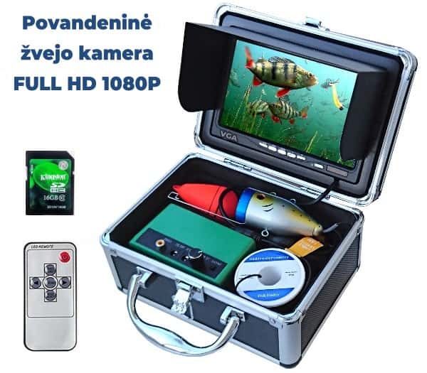Generic Povandeninė žvejo kamera su IPS monitoriumi 7"