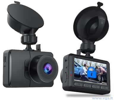 Vaizdo registratorius 1080P-WiFi – priekinis automobilinio registratoriaus vaizdas su 170° kampu