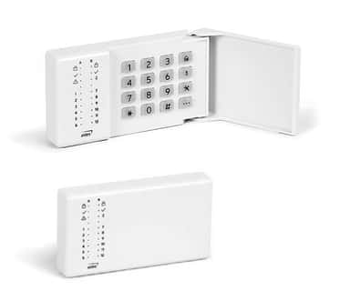 Belaidė klaviatūra su 16 klavišų ir 18 LED indikatorių, skirta GSM signalizacijos sistemoms.