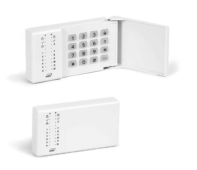 Belaidė klaviatūra su 16 klavišų ir 18 LED indikatorių, skirta GSM signalizacijos sistemoms.
