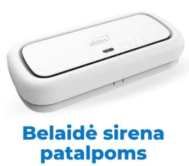 Belaidė sirena patalpoms - Pitbull Pro, pagrindinis vaizdas, rodantis modernų ir kompaktišką dizainą, tinkantį bet kokiam interjerui.