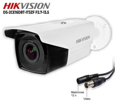 Hikvision kamera su motorizuotu Zoom'u – aukštos raiškos lauko stebėjimo kamera su naktiniu maty