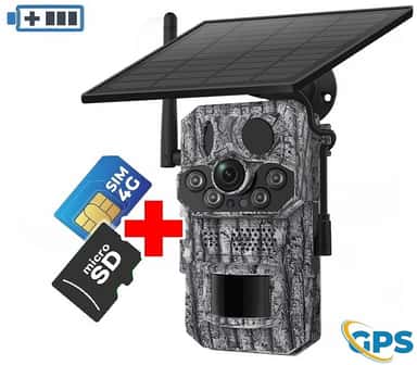 Automatinė kamera medžioklei 4G GPS – pagrindinis vaizdas, demonstruojantis tvirtą korpusą ir 20