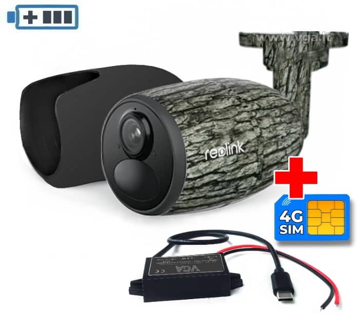 Reolink Go G330 4G kamera – pagrindinis vaizdas. Autonominė lauko kamera su SIM kortele, skirta sodybos apsaugai.
