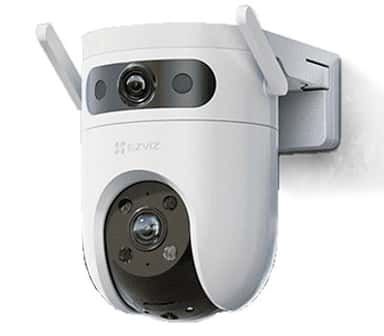 Ezviz 5MP-Dual 2K lauko kamera su dviem objektyvais, užtikrinanti platesnės teritorijos stebėjimą ir apsaugą.