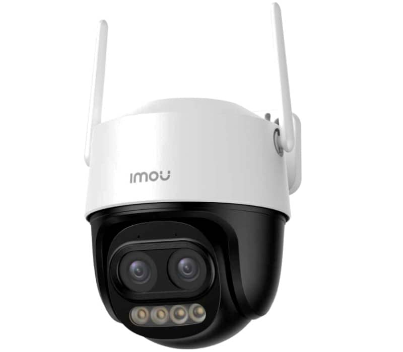 IMOU Cruiser Z 5MP: Lauko Kamera 12x Zoom. AI – pagrindinis vaizdas, išryškinantis hibridinę PTZ kamerą su WiFi 6.