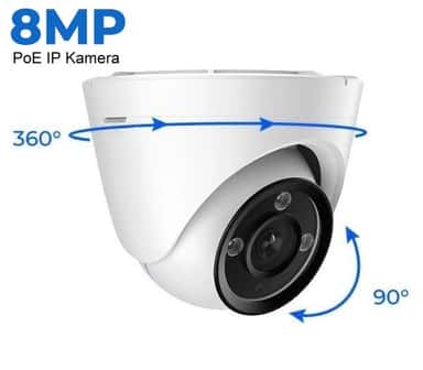 8MP. IP Lauko kamera Reolink su 3X optiniu zoomu – pagrindinis vaizdas, rodantis tvirtą korpusą.