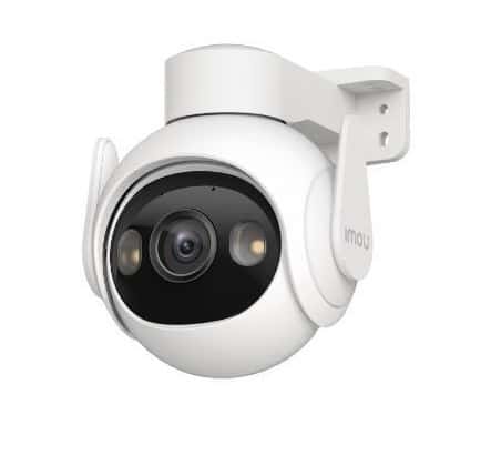 Vaizdo stebėjimo kamera IMOU Cruiser 2 IPC-GS7EP-5M0WE 5MP – priekinis vaizdas su sukiojamu objektyvu.