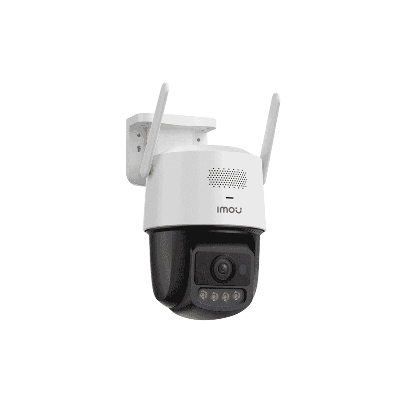 Vaizdo stebėjimo kamera IMOU U7LP-6V0NE Titan Pro 6MP – priekinis vaizdas, rodantis elegantišką dizainą ir objektyvą.