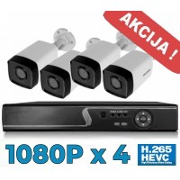 Vaizdo stebėjimo sistema 1080P - 4CH