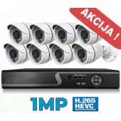 Vaizdo stebėjimo sistema 1MP - 8CH