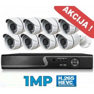 Vaizdo stebėjimo sistema 1MP - 8CH