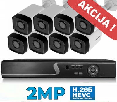 Vaizdo stebėjimo sistema 2MP - 8CH