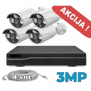 Vaizdo stebėjimo sistema -3MP PoE