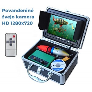 Povandeninė žvejo kamera su HD monitoriumi